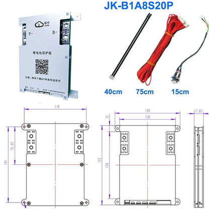 JiKong Smart Bluetooth BMS 2 Active Balance Battery Management System For LiIon LiFePO4  LTO 12V48V 1