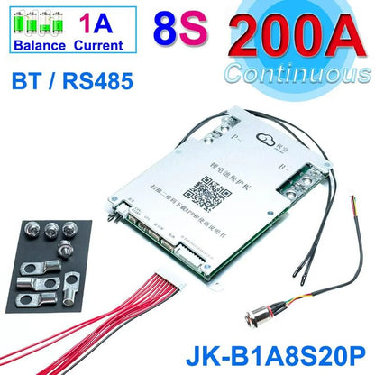 JiKong Smart Bluetooth BMS 2 Active Balance Battery Management System For LiIon LiFePO4  LTO 12V48V 7