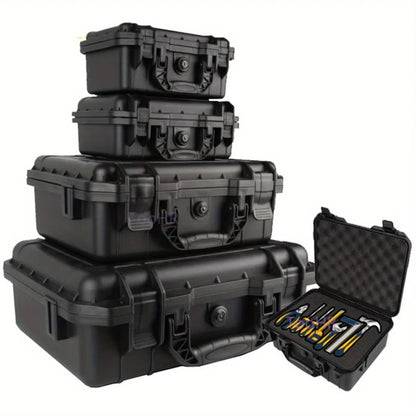 Waterproof Hard Carry Case with Pre-Cut Foam – Protective Storage Box and Tool Organizer