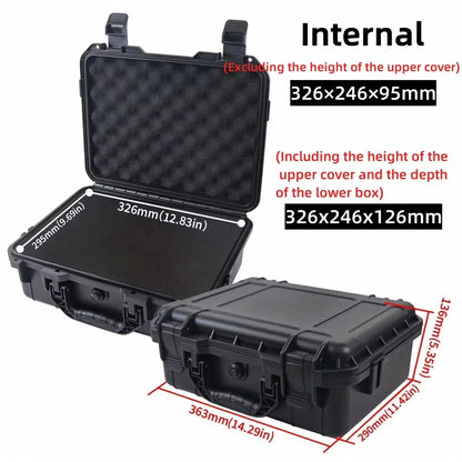 Waterproof Hard Carry Case With PreCut Foam  Protective Storage Box And Tool Organizer 11