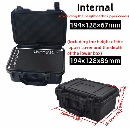 Waterproof Hard Carry Case With PreCut Foam  Protective Storage Box And Tool Organizer 6