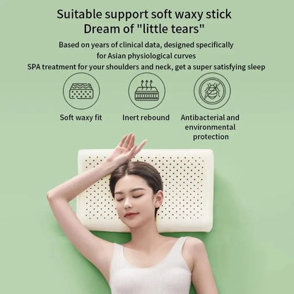 Natural Latex Cervical Support Pillow For Comfortable Sleep 1