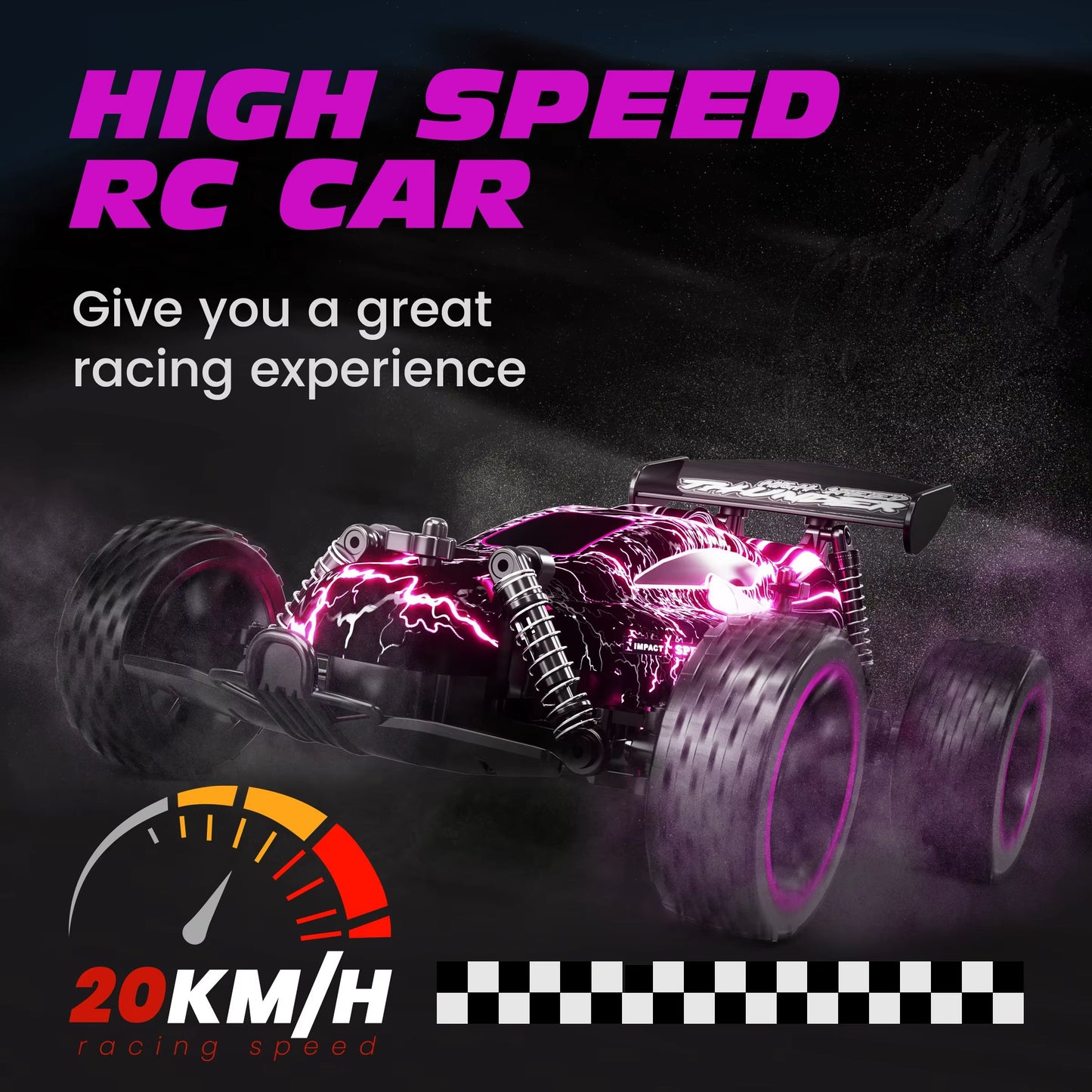 Sinovan HighSpeed RC Car  1 Is To18 Remote Control Drift Racing Car For Kids And Beginners 20kmh 3