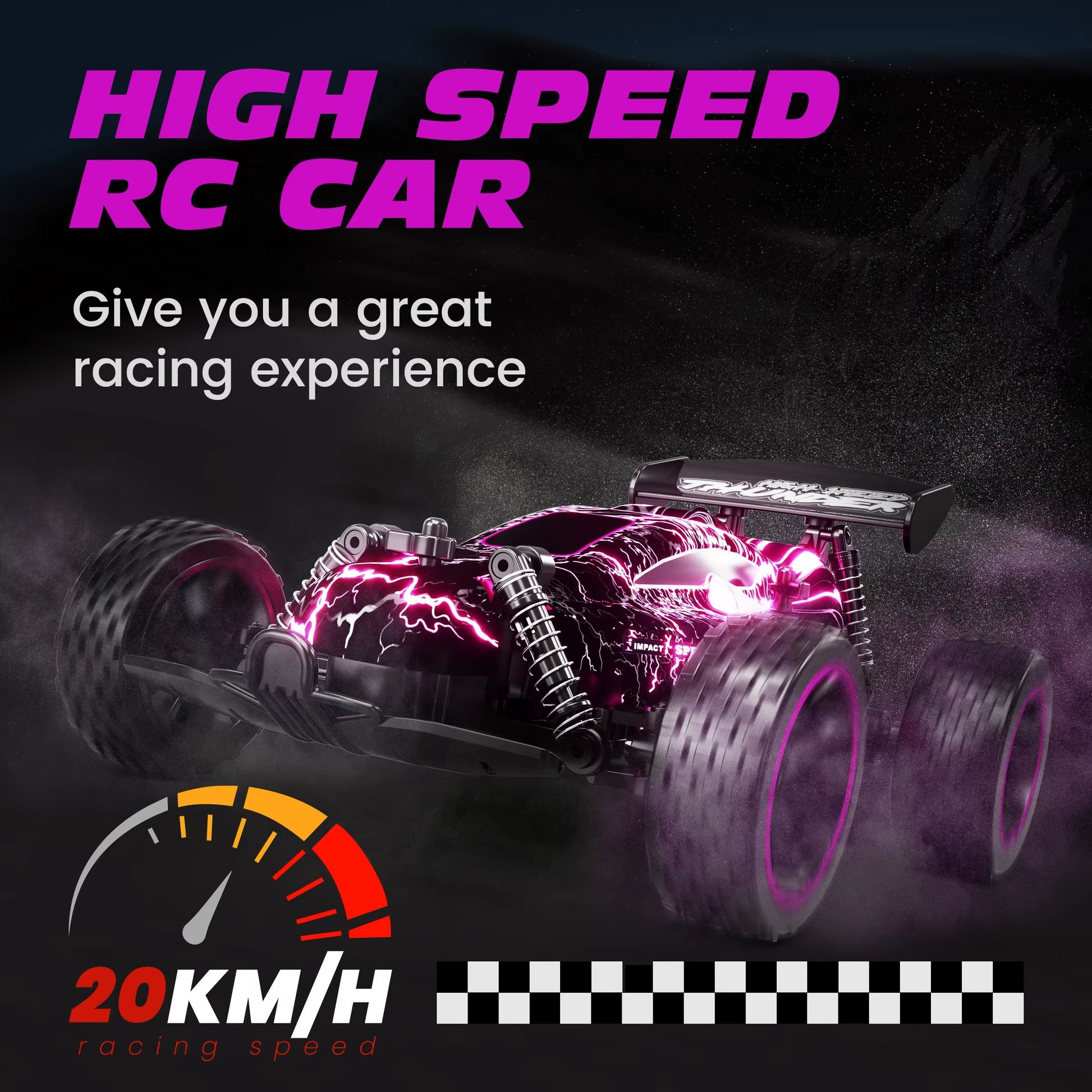Sinovan HighSpeed RC Car  1 Is To18 Remote Control Drift Racing Car For Kids And Beginners 20kmh 3