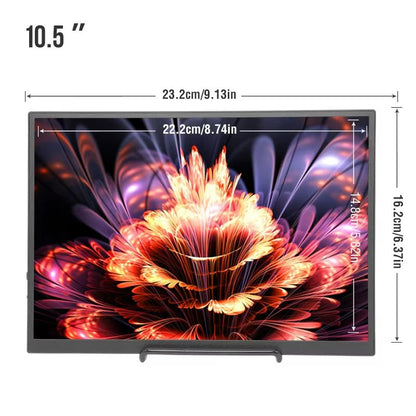 Anmite 10.5-Inch Portable Monitor – HDR 1280P Low Blue Light Display for Gaming, PC, Laptop & Phone