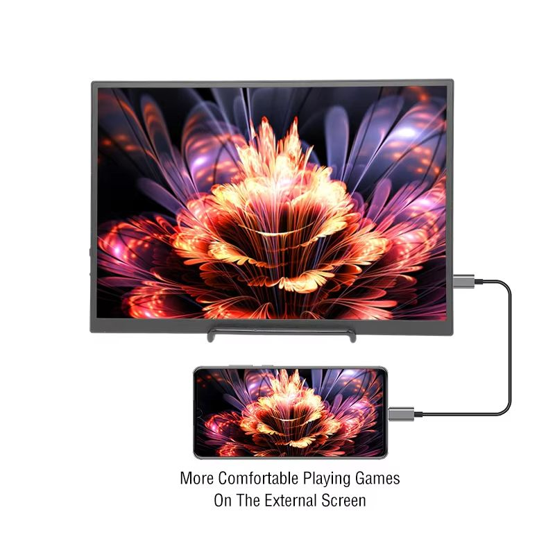 Anmite 105Inch Portable Monitor  HDR 1280P Low Blue Light Display For Gaming PC Laptop  Phone 4