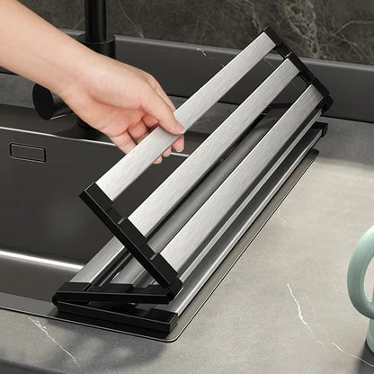 Stainless Steel Foldable Sink Drain Rack