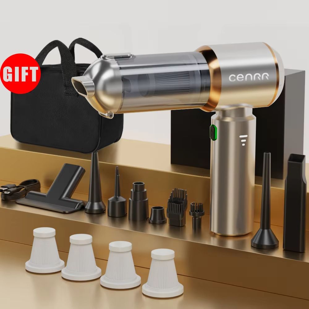 Mini Car Vacuum Cleaner  Cordless Powerful Handheld Portable Cleaning Machine 5