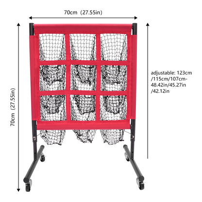 Golf Training Cage Nets for Backyard, Swing Practice Hitting Net with 9 Hole Target Sheet, Driving Range Practice