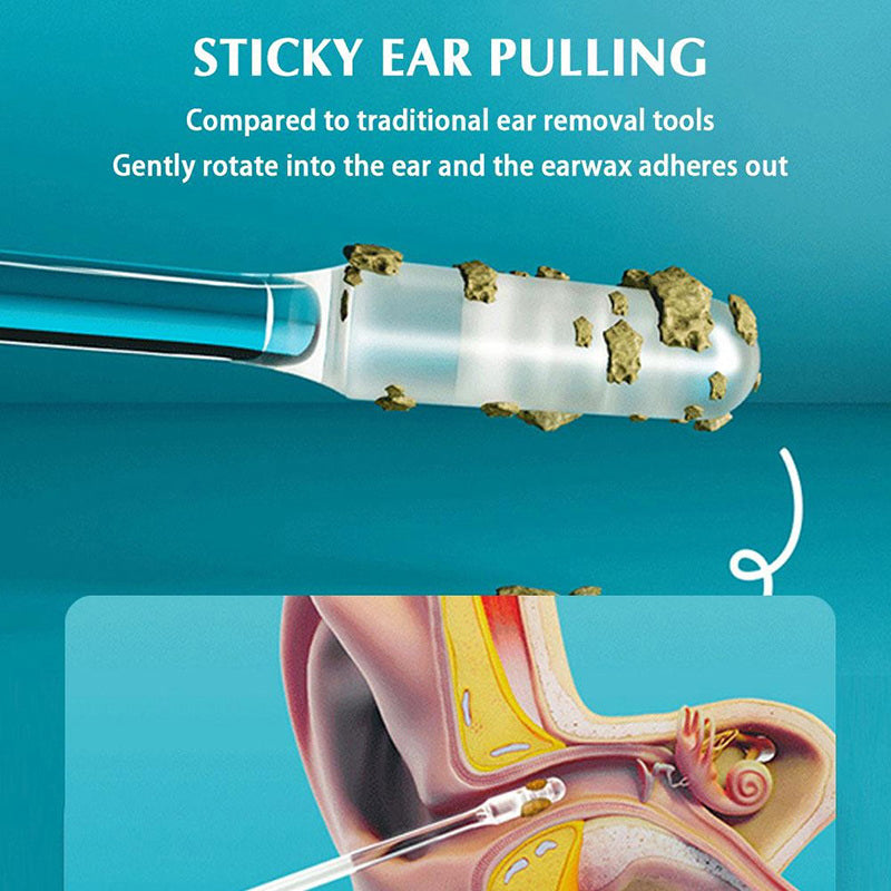 Professional Disposable Silicone Ear Wax Remover Sticky Ear Pick Reusable Adhesive Ear Cleaner For