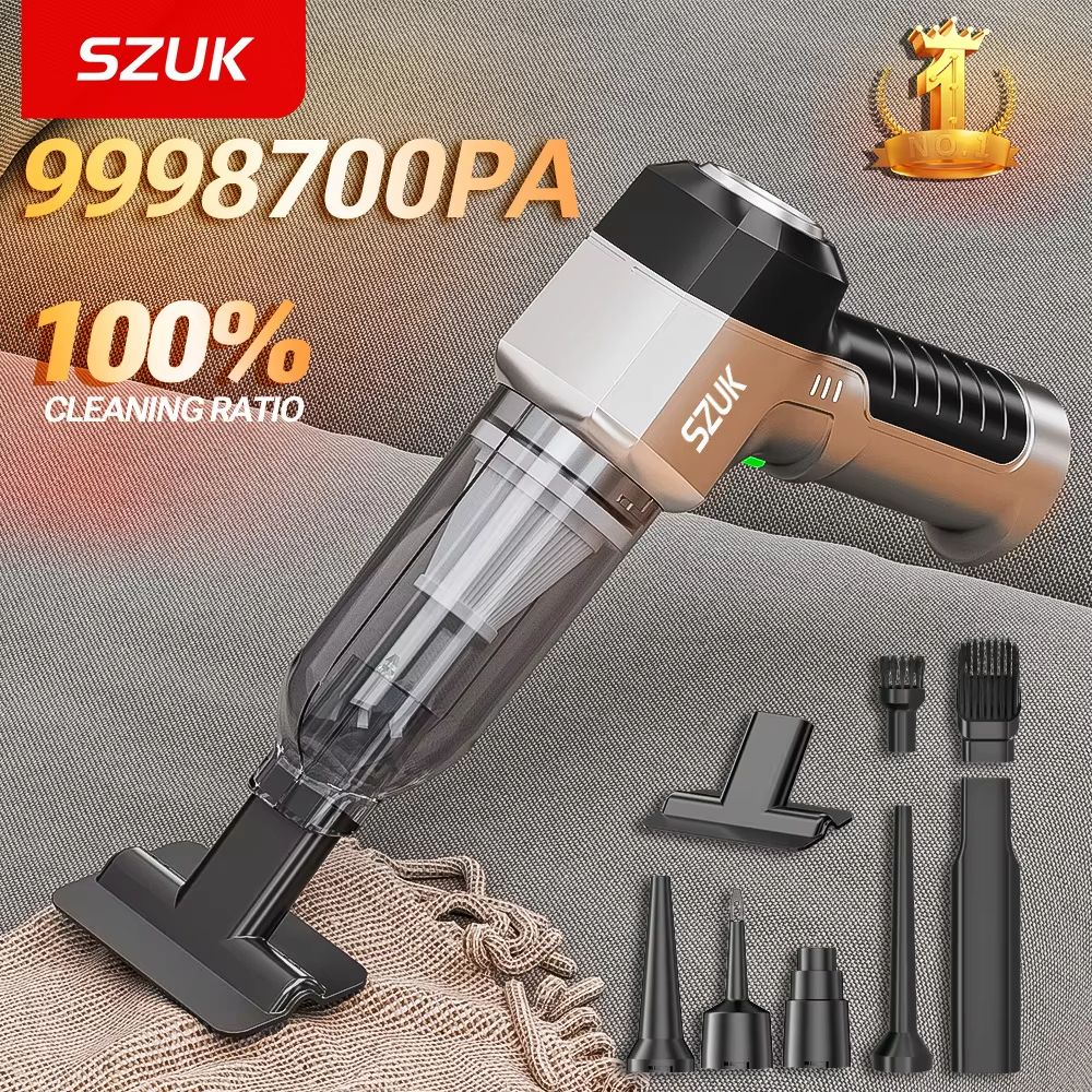 SZUK Car Vacuum Cleaner – Strong Suction Cordless Handheld Portable Cleaning Machine