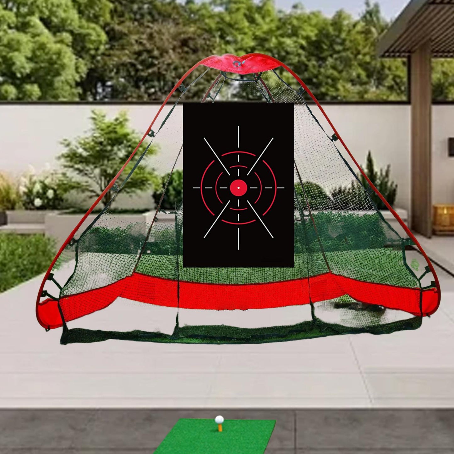 Golf Target Cloth Hitting Net for Training, Driving Range Target Swing Golf, Portable Hitting Cage for Indoor Backyard