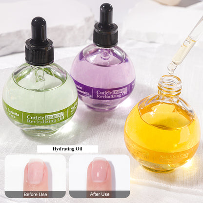 Cuticle Nutrient Oil 75ML Nutrition Soften Oil, Nourish Repair Damaged for Nail Care, Moisturizes Strengthen Bright