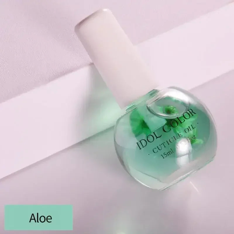 Moisturizing Dried Nutrient Nail Cuticle Oil, 8 Flowers Nail Nutrition Oil, Nail Care Repair Damaged Liquid Art Tool