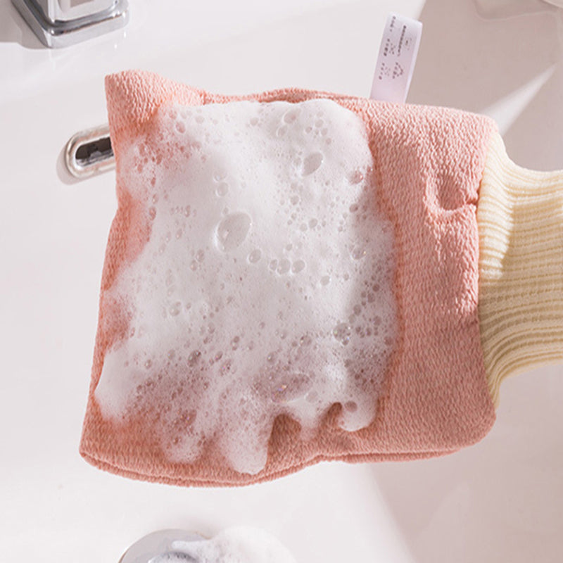 Exfoliating Bathing Glove for Back Scrub & Dead Skin Removal, Double Sided Body Massage Glove Deep Cleansing Shower
