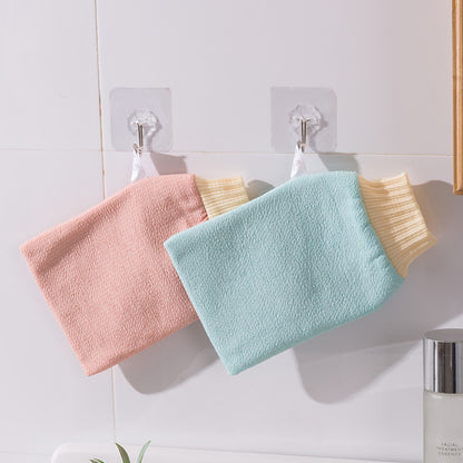 Exfoliating Bathing Glove For Back Scrub  Dead Skin Removal Double Sided Body Massage Glove Deep Cl 4