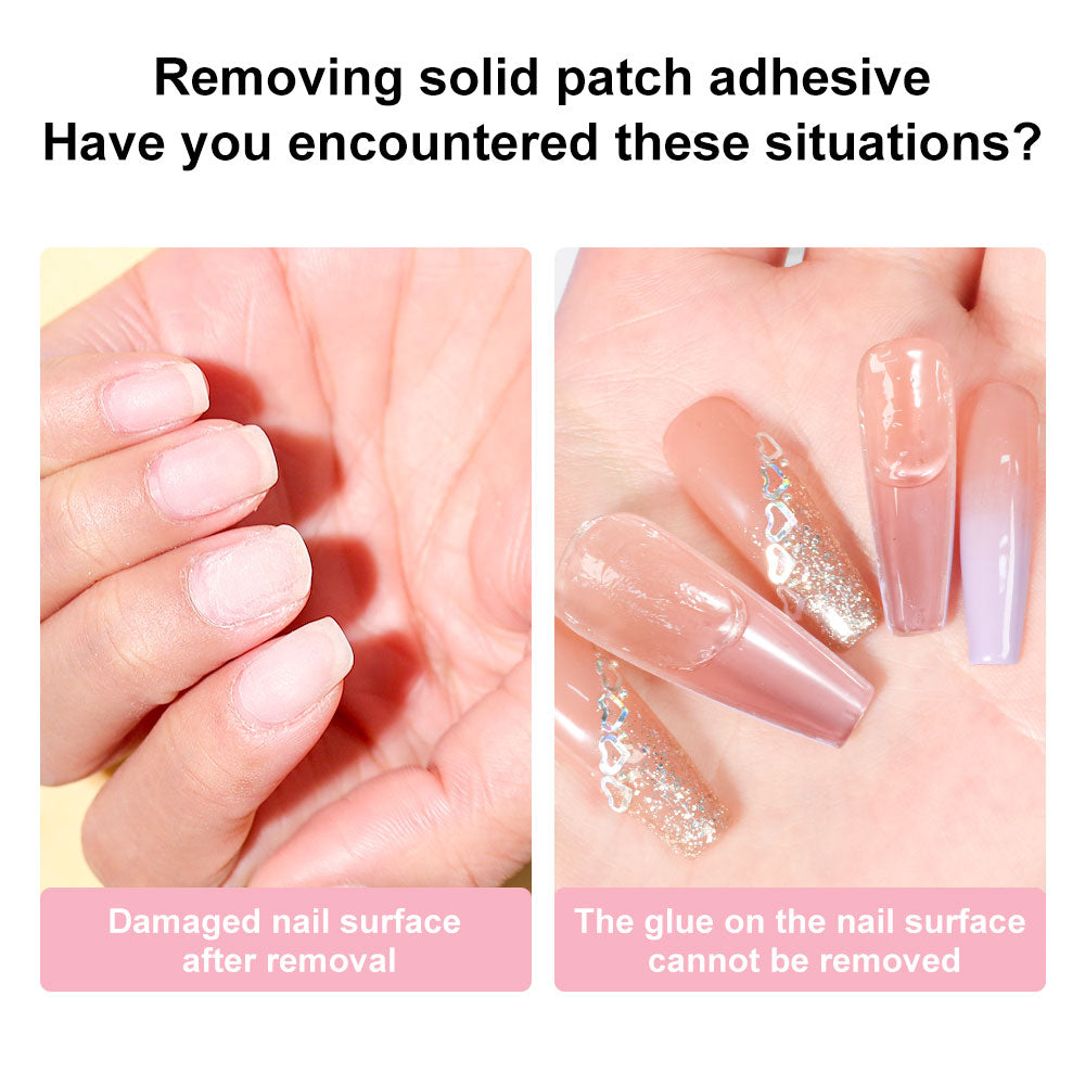 LIMEGIRL Nail Glue Remover for Press On, 60ML Non Acetone Nail Polish Remover, Easy Debonder for Press On Nails