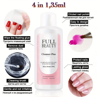 35ml Nail Degreaser Liquid Surface Sticky Layer Gel Polish Remover Acetone Nail Extension Auxiliary 1