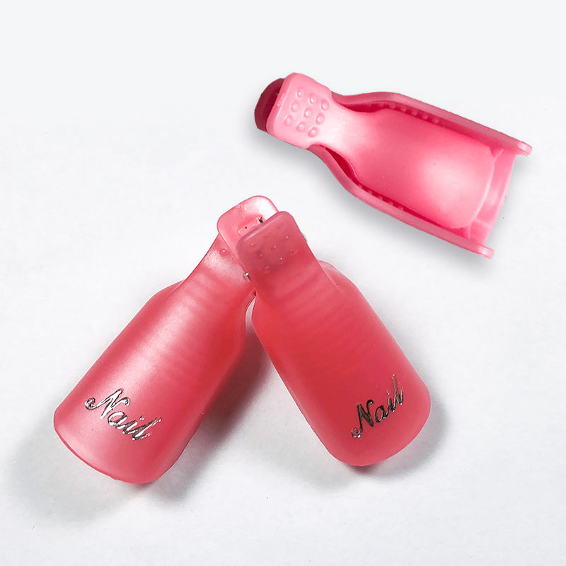 Semi Permanent UV Gel Polish Soak Off Nail Remover Clips for Removal, Manicure Cleaner, Cotton Wipes Pressed for Nails