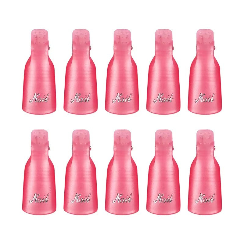 Semi Permanent UV Gel Polish Soak Off Nail Remover Clips for Removal, Manicure Cleaner, Cotton Wipes Pressed for Nails