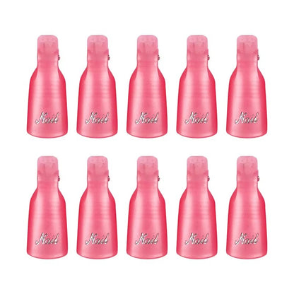 Semi Permanent UV Gel Polish Soak Off Nail Remover Clips for Removal, Manicure Cleaner, Cotton Wipes Pressed for Nails
