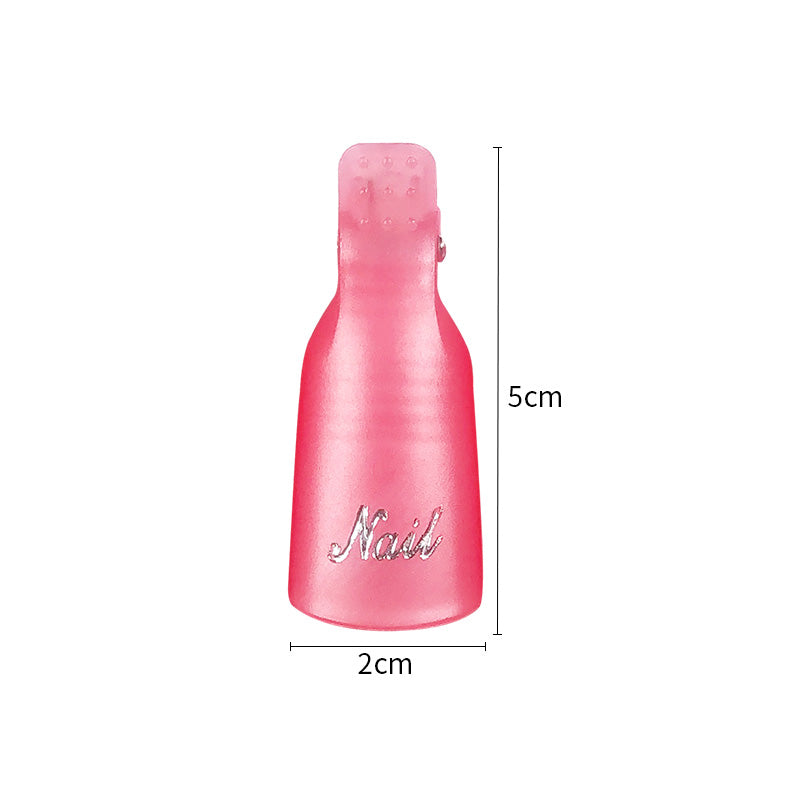 Semi Permanent UV Gel Polish Soak Off Nail Remover Clips for Removal, Manicure Cleaner, Cotton Wipes Pressed for Nails