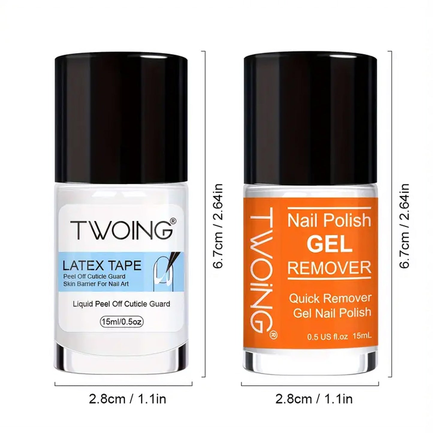 Nail Polish Gel Remover Set, Fast Quick Remover Polish, With Gel Nail Polish Remover, Nail Latex Tape for Nail Salon