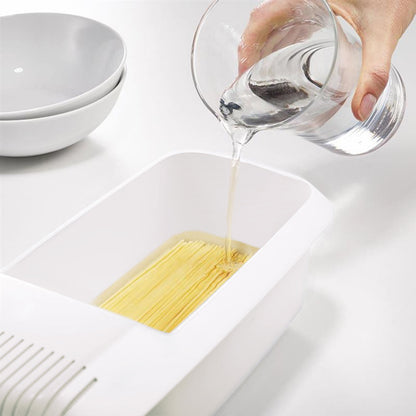 Eco-Friendly Microwave Pasta Cooker & Strainer, All-in-One Spaghetti & Vegetable Steamer, Dishwasher Safe Kitchen Acce