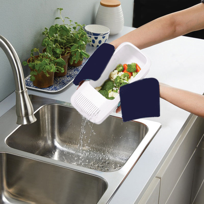 Eco-Friendly Microwave Pasta Cooker & Strainer, All-in-One Spaghetti & Vegetable Steamer, Dishwasher Safe Kitchen Acce