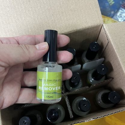 15ML Burst Gel Glue Soak Off Remover, Nail Polish Gel Magic Napkin Cleaner, Fast Manicure Semi Permanent Remover Varnish