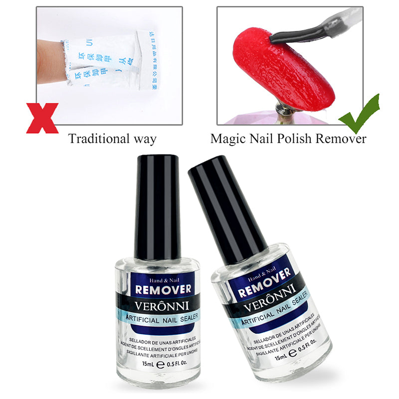 Magic Remover Nail Polish Remover 15ml Soak Off Sticky Layer Cleaner Nail Degreaser UV Gel Polish G 2