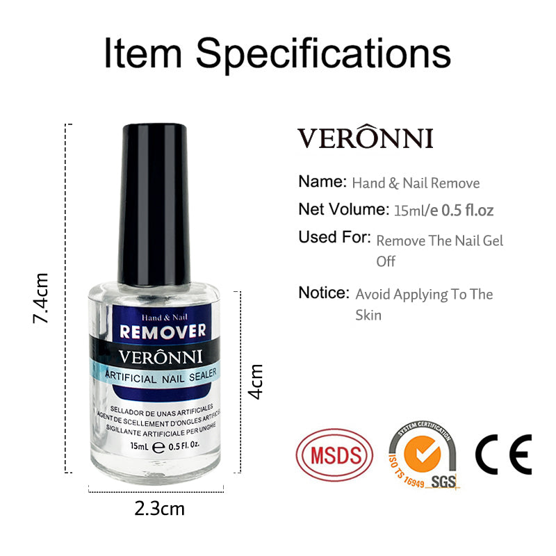 Magic Remover Nail Polish Remover 15ml Soak Off Sticky Layer Cleaner Nail Degreaser UV Gel Polish G 4