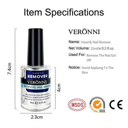 Magic Remover Nail Polish Remover 15ml Soak Off Sticky Layer Cleaner Nail Degreaser UV Gel Polish G 4