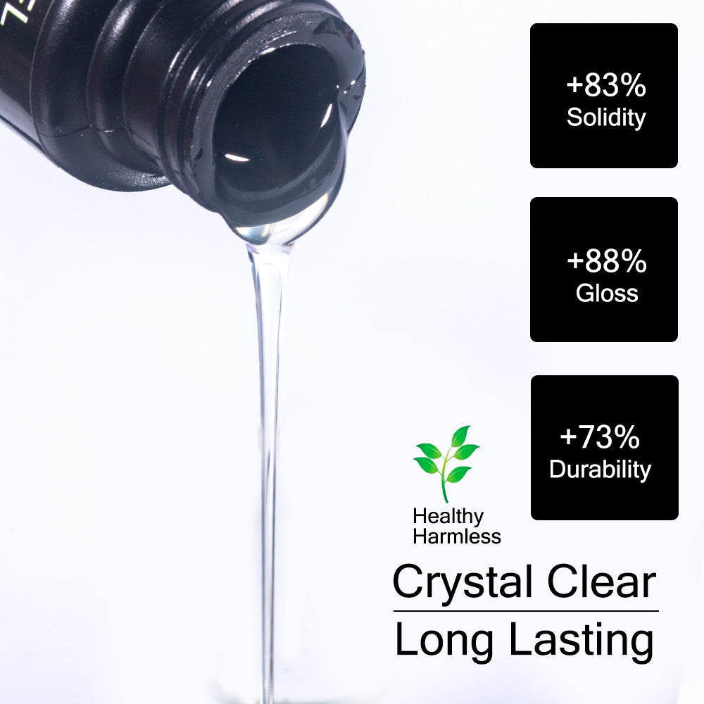 30ML Rubber Base Coat Top Coat GEL, UV Gel Nail Polish Super Shine, Gel Finish Manicure Matte Function Gel Polish