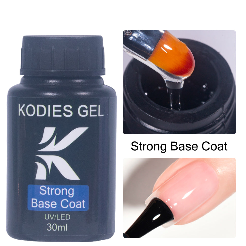 30ML Rubber Base Coat Top Coat GEL, UV Gel Nail Polish Super Shine, Gel Finish Manicure Matte Function Gel Polish