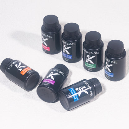 30ML Rubber Base Coat Top Coat GEL, UV Gel Nail Polish Super Shine, Gel Finish Manicure Matte Function Gel Polish