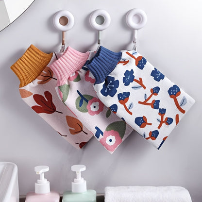 Exfoliating Moroccan Hammam Bath Scrub Glove, Deep Clean Body Facial Tan Massage Glove & Shower Wash Towel, Radiant Skin