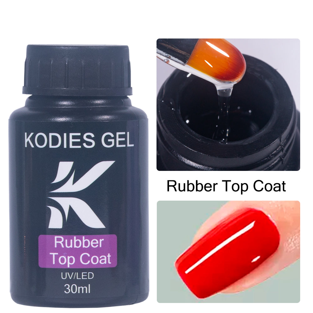 30ML Rubber Base Coat Top Coat GEL, UV Gel Nail Polish Super Shine, Gel Finish Manicure Matte Function Gel Polish