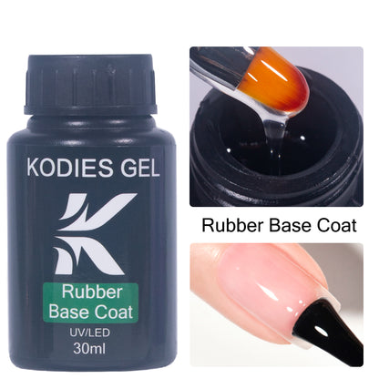 30ML Rubber Base Coat Top Coat GEL, UV Gel Nail Polish Super Shine, Gel Finish Manicure Matte Function Gel Polish