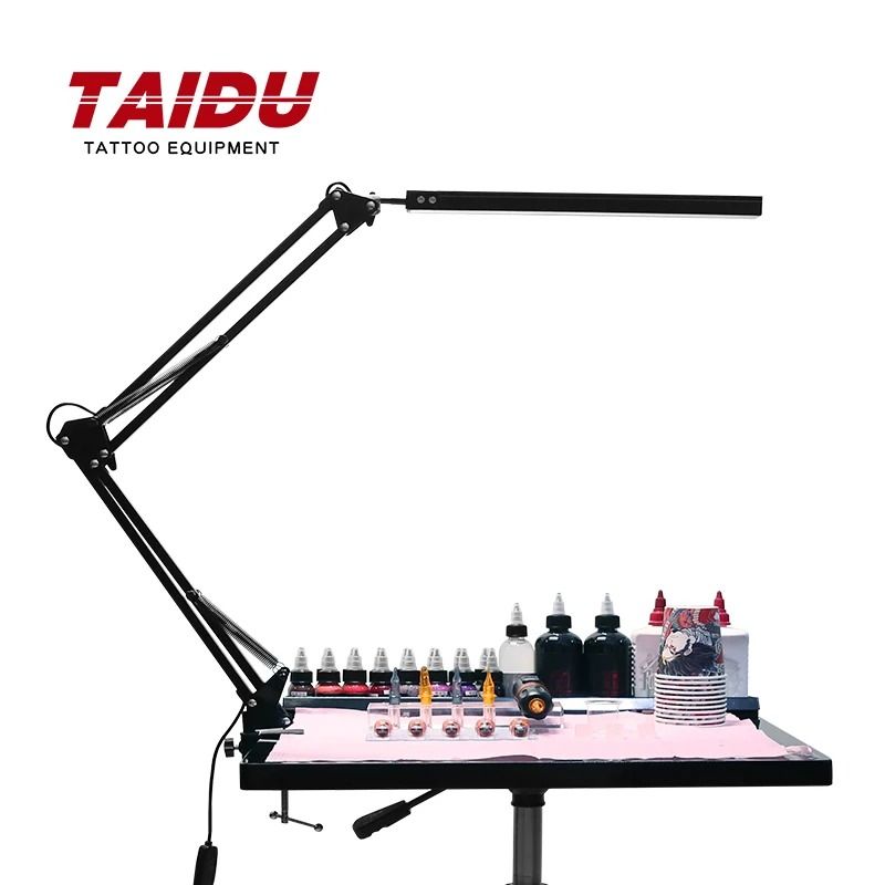 TAIDU Tattoo Adjustable LED Work Light with Clamp for Professional Studios