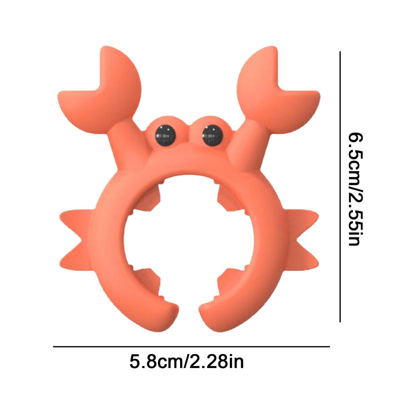 Crab Shaped Silicone Utensil Rest, Anti-Overflow Stove Top Spatula & Ladle Holder Kitchen Gadget