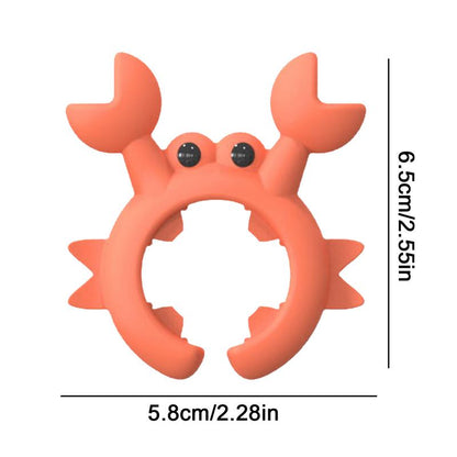Crab Shaped Silicone Utensil Rest, Anti-Overflow Stove Top Spatula & Ladle Holder Kitchen Gadget