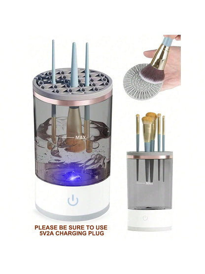 Professional Electric Makeup Brush Cleaner Machine, Fast, Automatic, Deep Cleaning for Cosmetic Brushes, Sponges