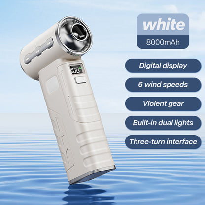 Rechargeable Air Blower with 3 Nozzles, 450000RPM Brushless Turbo Jet Fan for Powerful Dust Removal, Cleaning