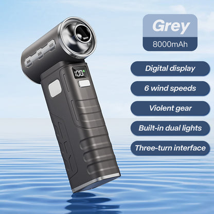 Rechargeable Air Blower with 3 Nozzles, 450000RPM Brushless Turbo Jet Fan for Powerful Dust Removal, Cleaning