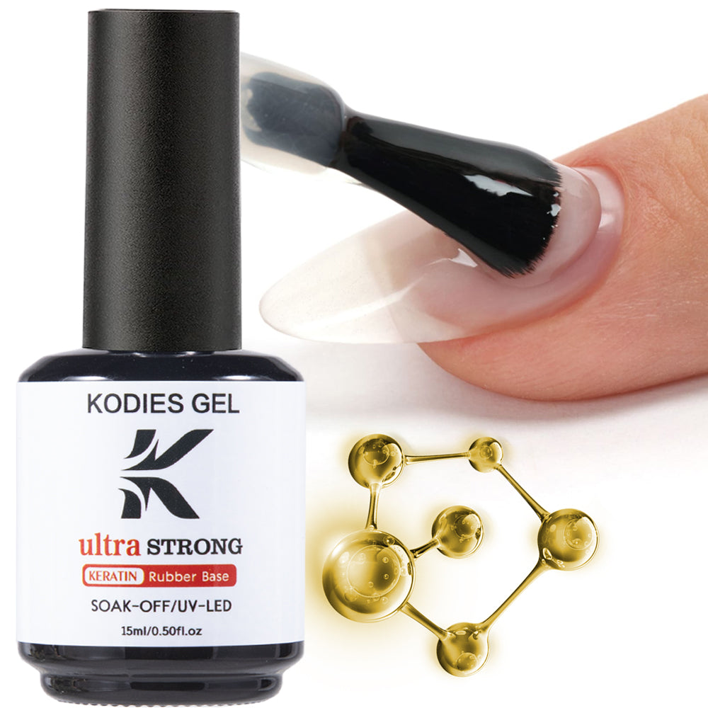 Keratin Base Coat Gel Nail Polish, Formula Ultra Strong UV Primer Vernis Semi Permanent Foundation