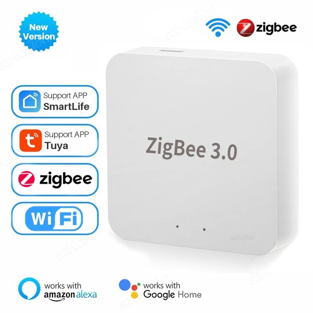 Tuya Zigbee 3.0 Gateway Hub Smart Home Bridge with App Remote Control and Alexa Google Compatibility