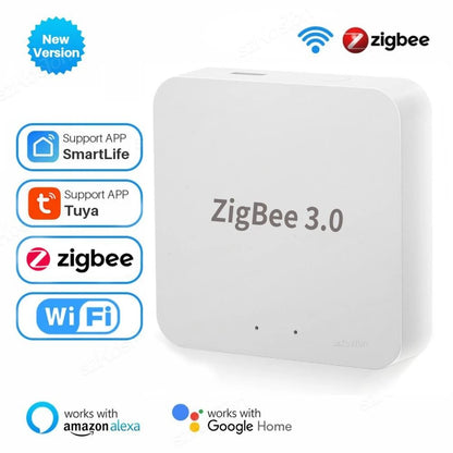Tuya Zigbee 3.0 Gateway Hub Smart Home Bridge with App Remote Control and Alexa Google Compatibility