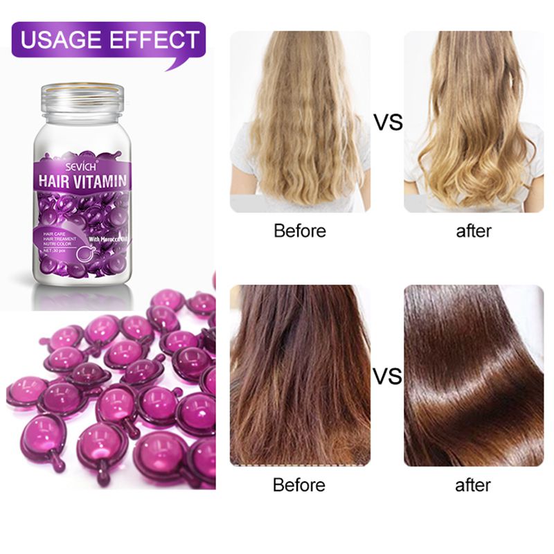 Sevich Mix Hair Vitamin Capsule, Hair Treatment Oil for Damaged Hair, Smooth Hair Care Serum with Keratin Complex