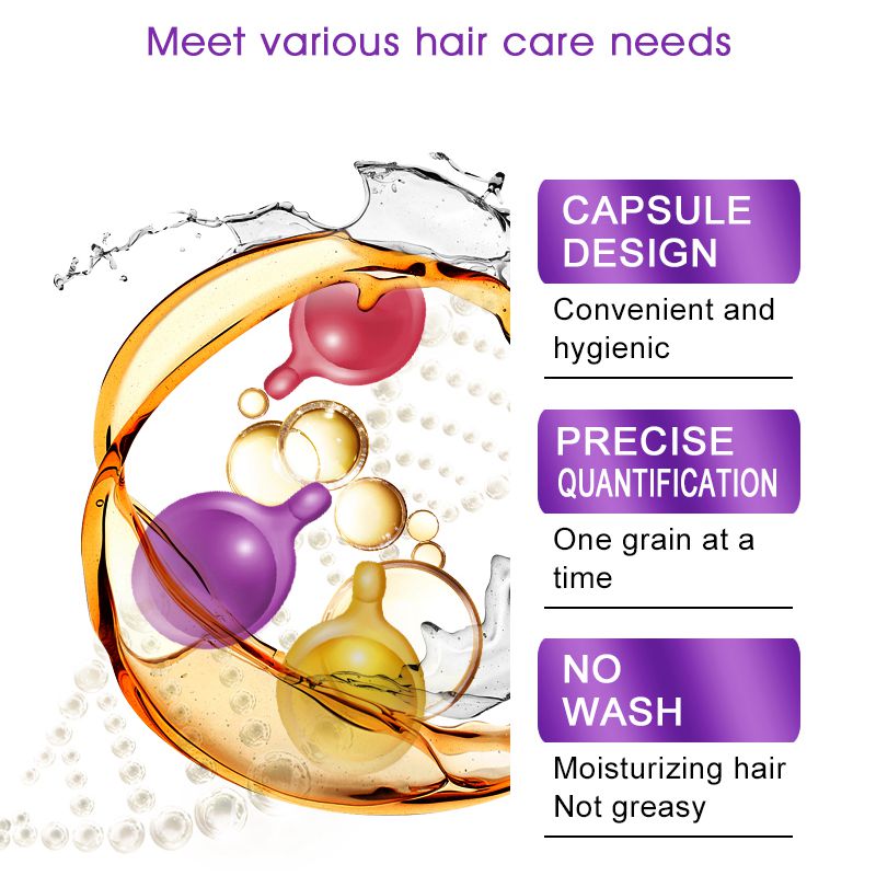 Sevich Mix Hair Vitamin Capsule, Hair Treatment Oil for Damaged Hair, Smooth Hair Care Serum with Keratin Complex